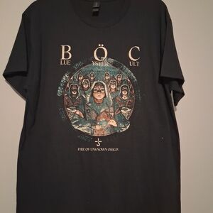 Blue Oyster Cult Short Sleeve-Black Graphic Tee
